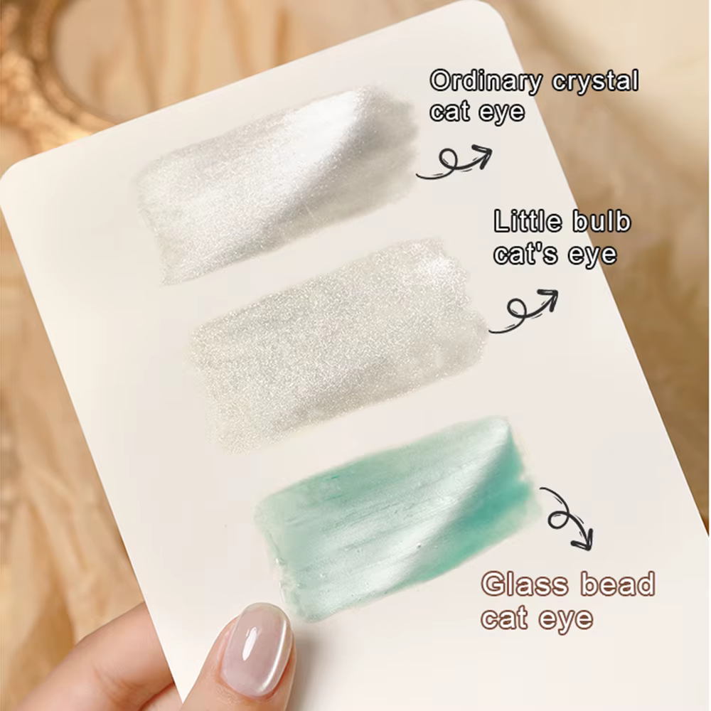 AS 15ml couleur vert menthe chat Gel magnétique vernis à ongles scintillant paillettes Gel