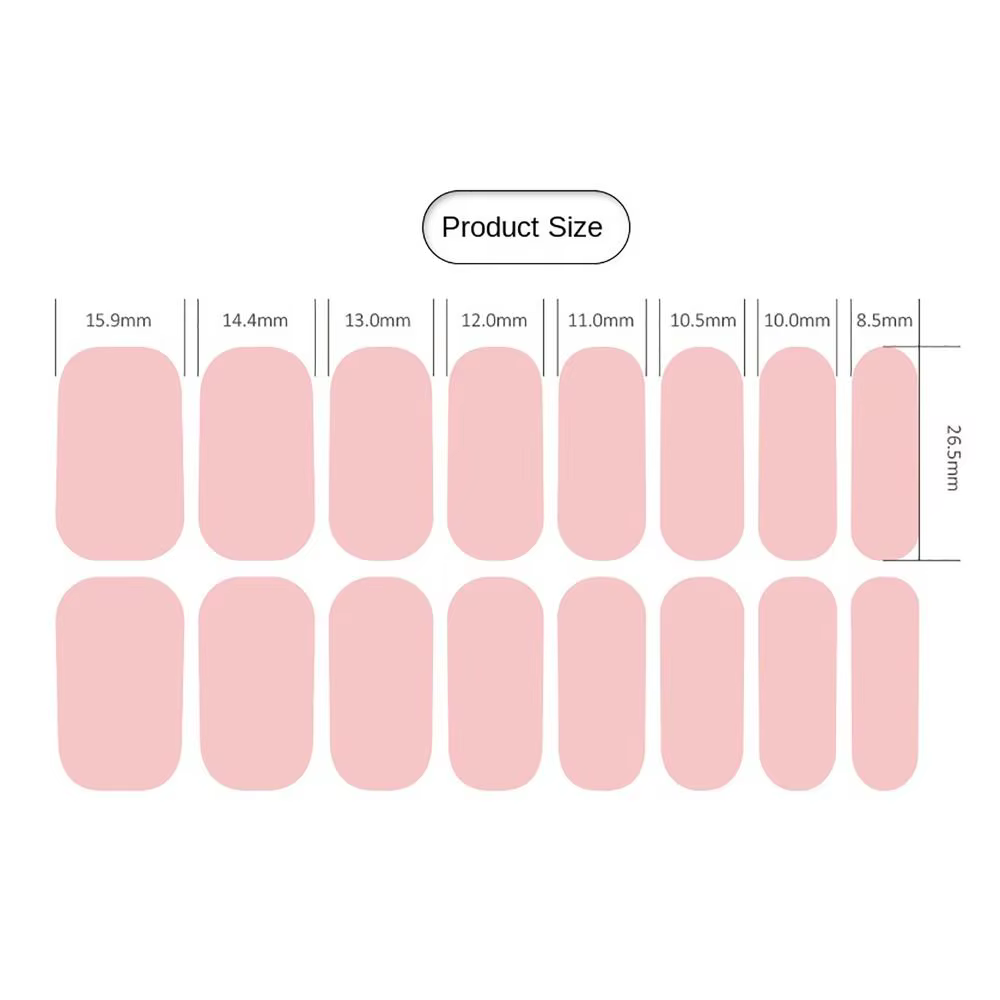 4 sets de 16 bandes de vernis à ongles semi-durcis en gel