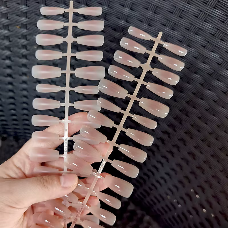 30 pièces mat nu faux ongles mode presse sur Extension rapide portable