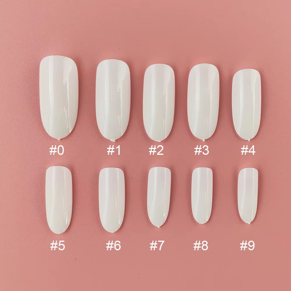 B10 faux ongles de couleur blanche