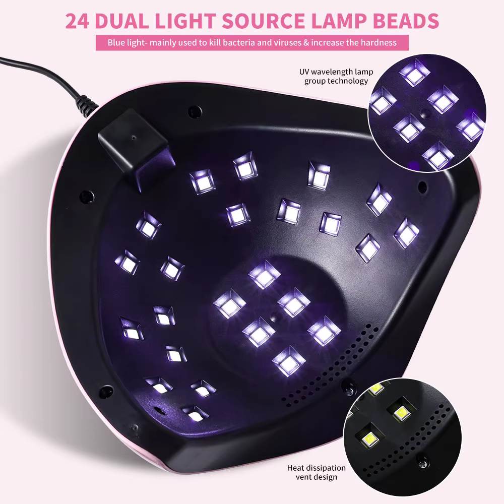LIMEGIRL sèche-ongles UV Machine professionnelle 24 LED lampe de manucure UV