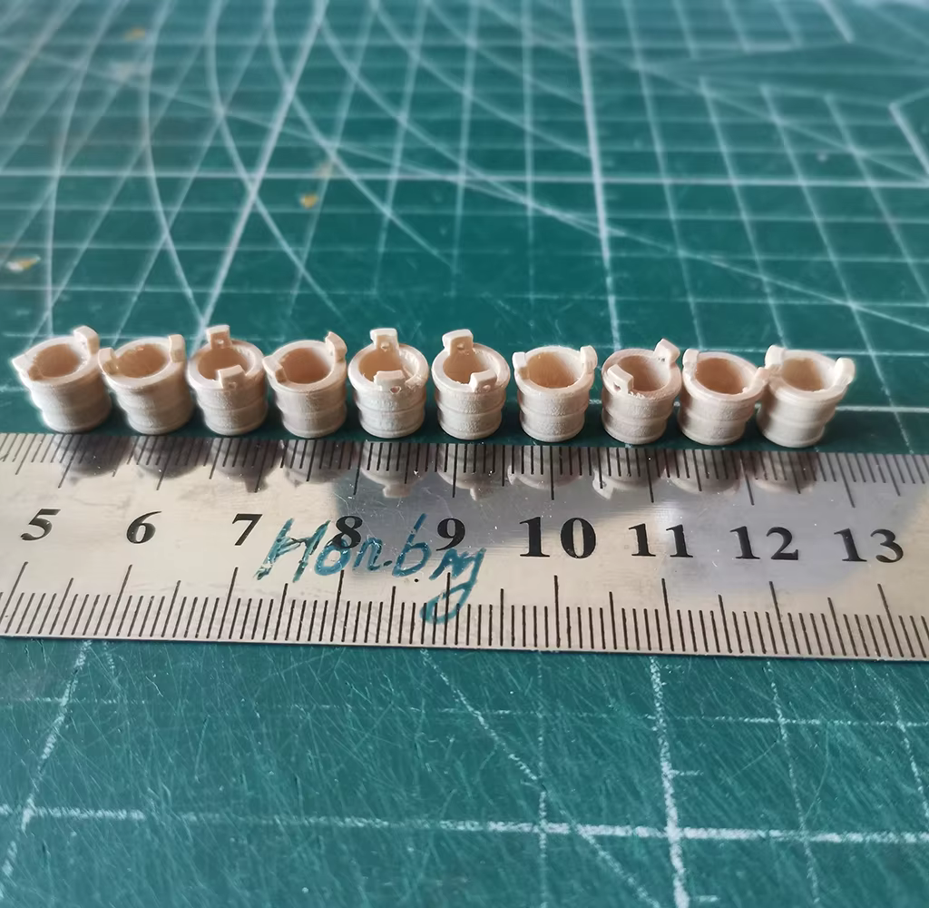 Accessoires pour modèles de voiliers classiques, outils de création de scènes, seau à eau 8MM * 7MM, matériau en bois, 10 pièces/ensemble