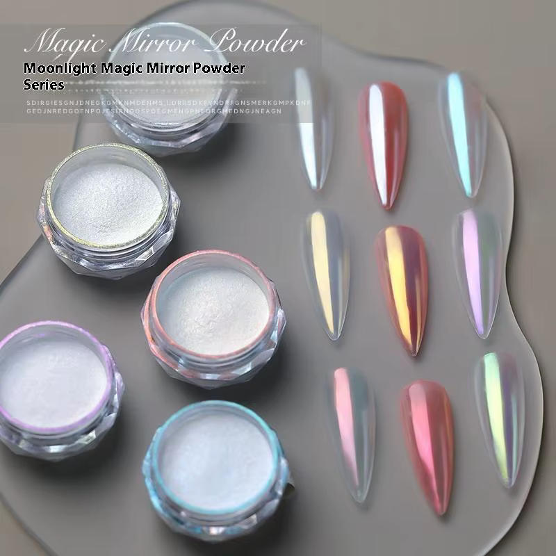 Aurora – poudre chromée pour ongles