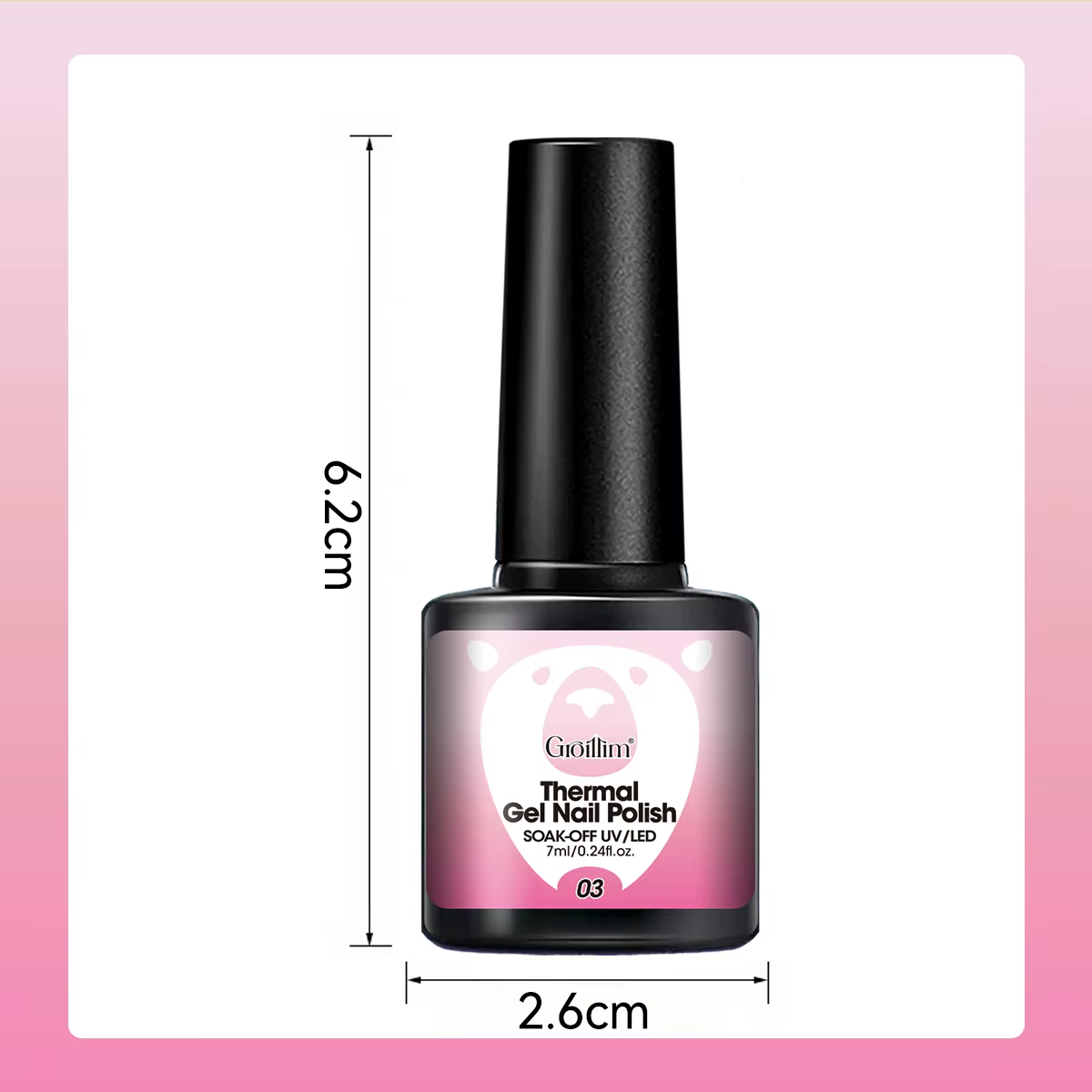 Vernis gel thermique à couleurs changeantes de 7 ml