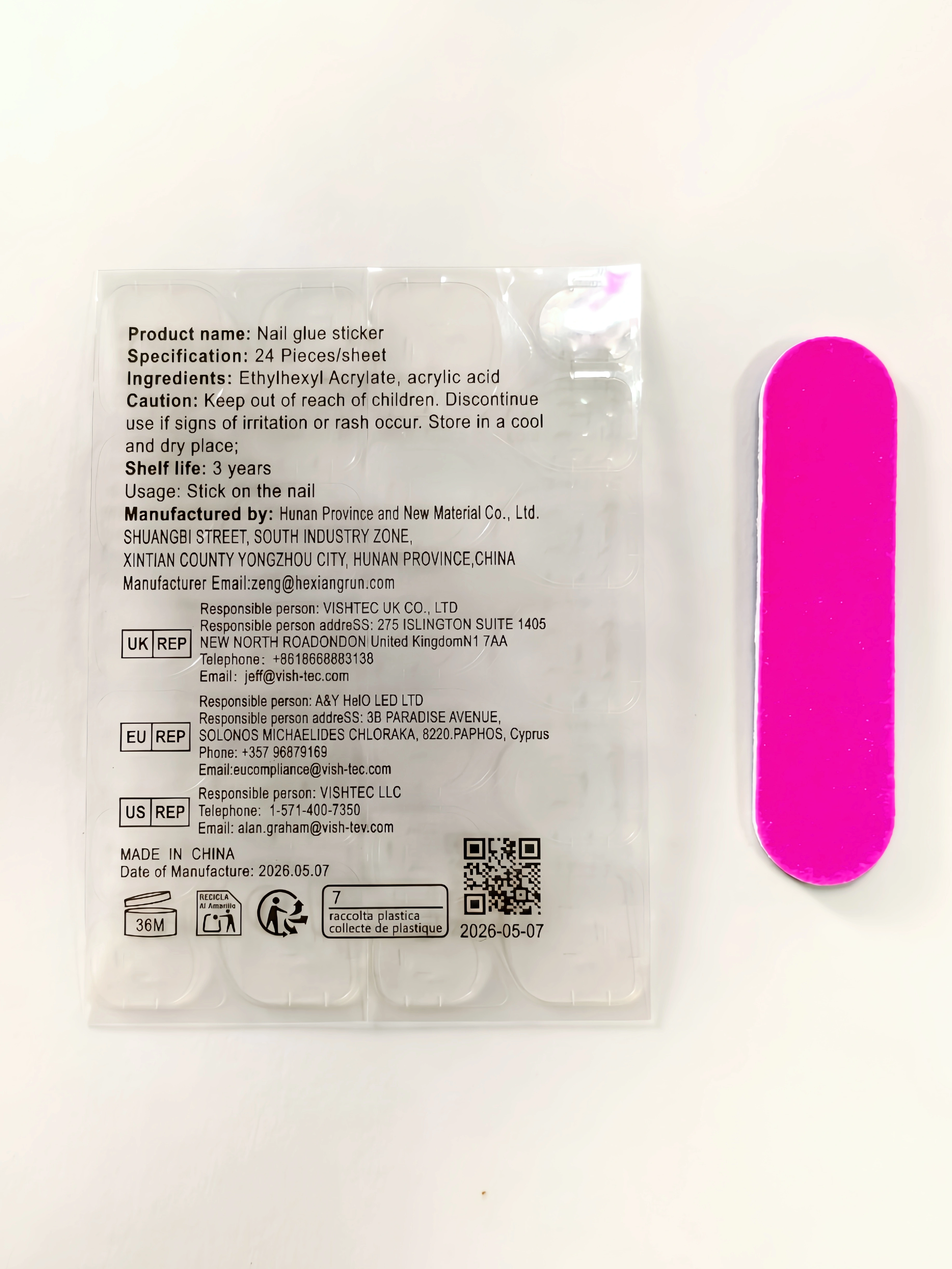 10 faux ongles trapézoïdaux courts