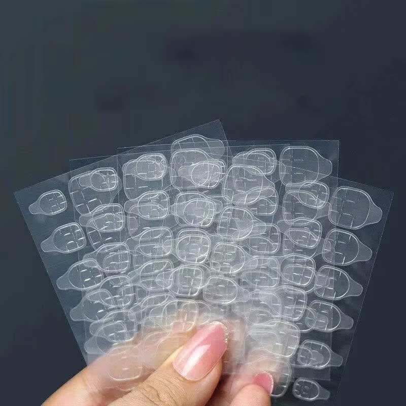 1/10/40/100 feuilles de colle gelée pour ongles Double face faux