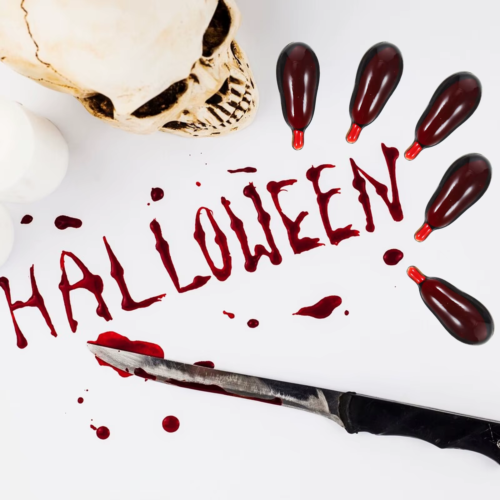 20 pièces Halloween Faux Capsules de sang pilules de sang artificielles Faux pour la bouche Capsules pour Cosplay coloration alimentaire Faux