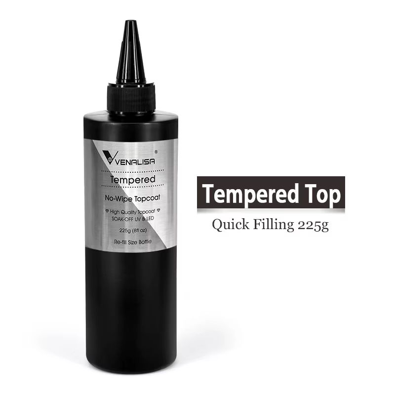 Venalisa 225g/30ml paquet de recharge grand Volume longue tenue couche de finition trempée tremper UV LED