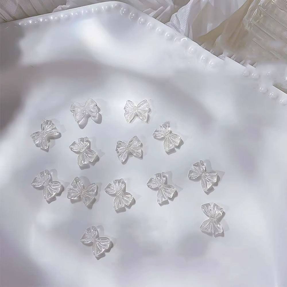 Breloques pour manucure en résine couleur gelée