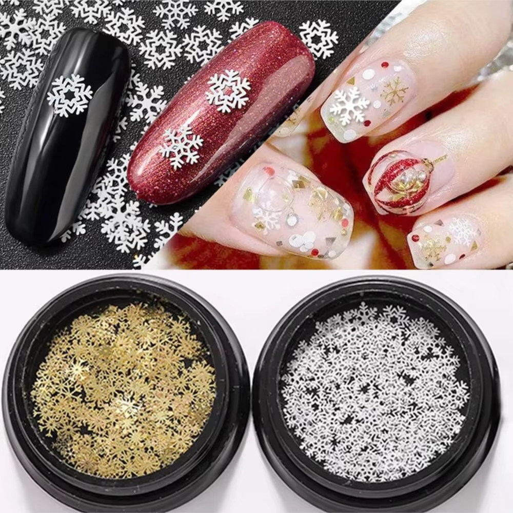 1 pot de flocons de neige de noël
