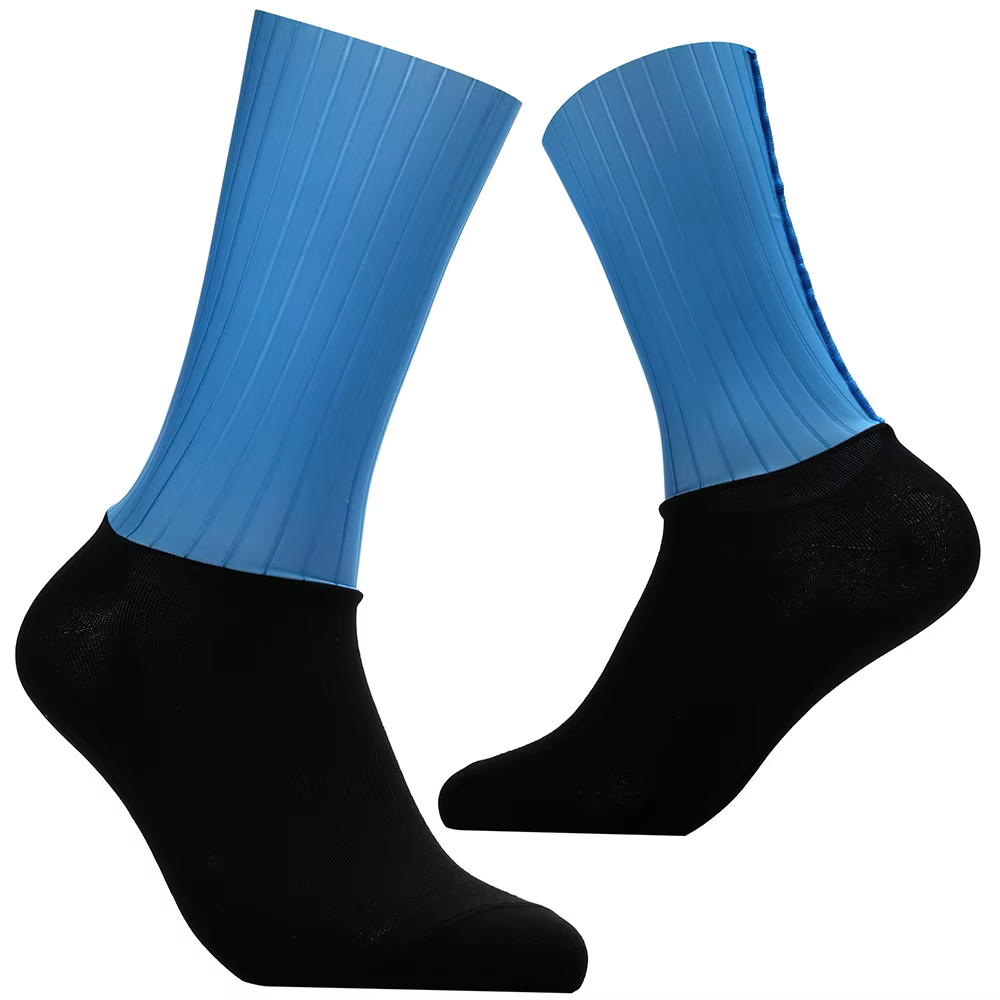 Chaussettes aérodynamiques de l'équipe de vélo, antidérapantes, sans couture, pour vélo de route, course en plein air, Sport à Compression, nouvelle collection