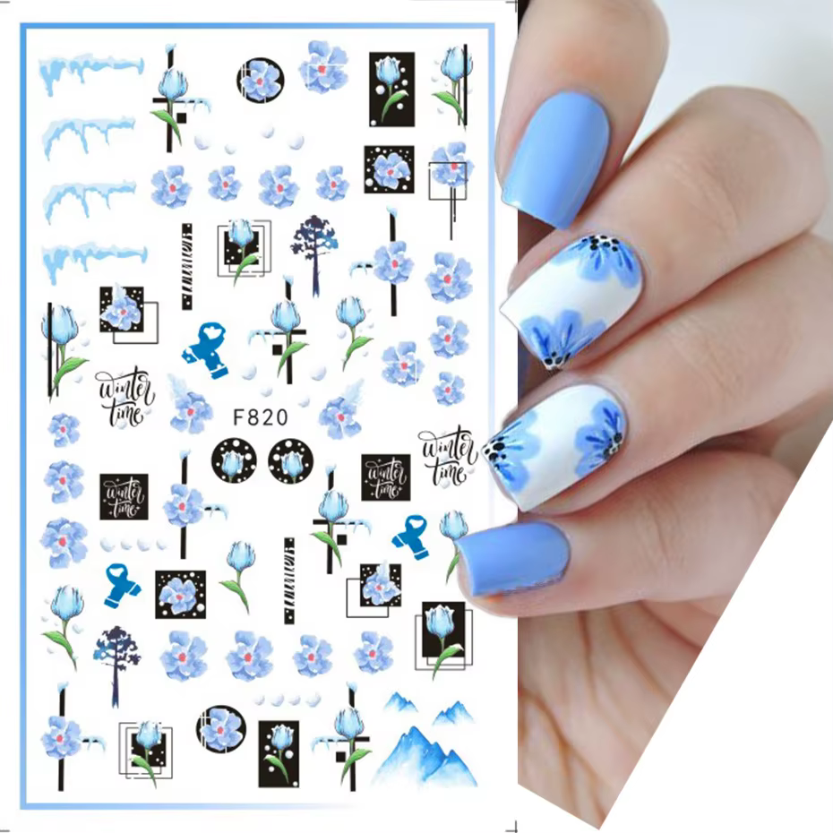 Autocollants 3D pour ongles