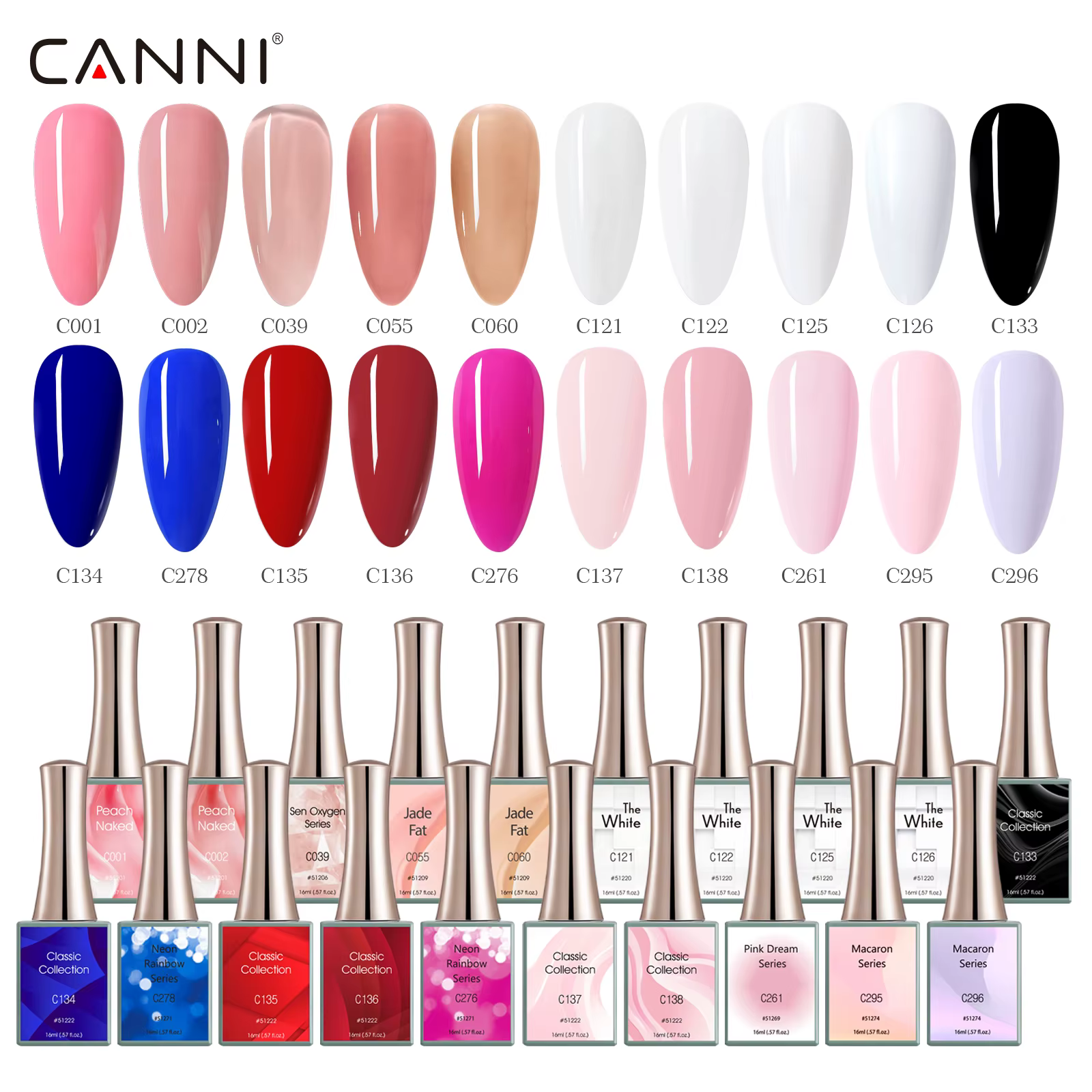 Vernis à ongles en gel CANNI 16ml