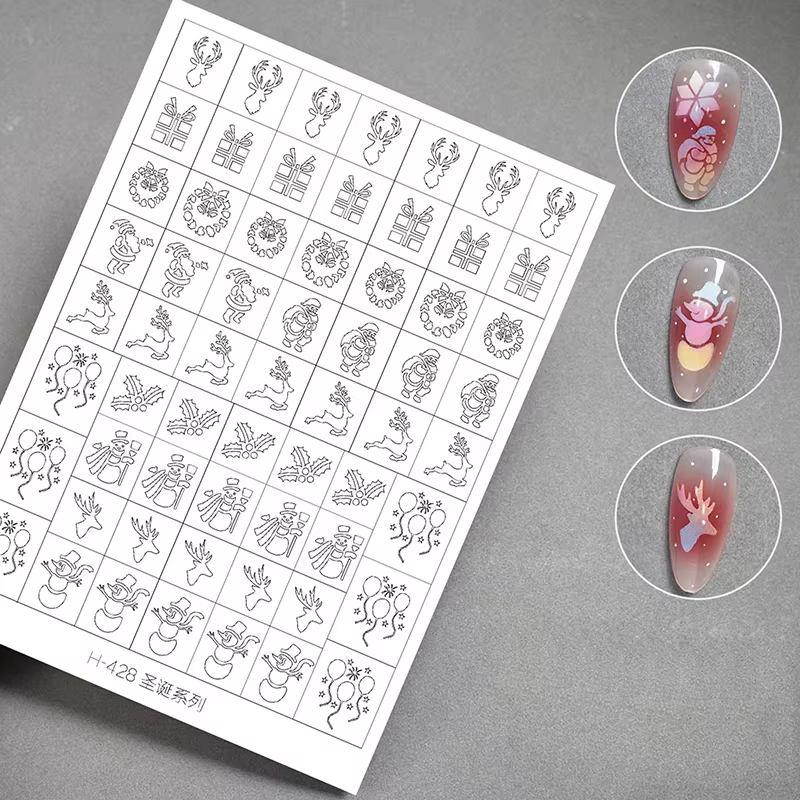 Pochoir d'aérographe pour ongles