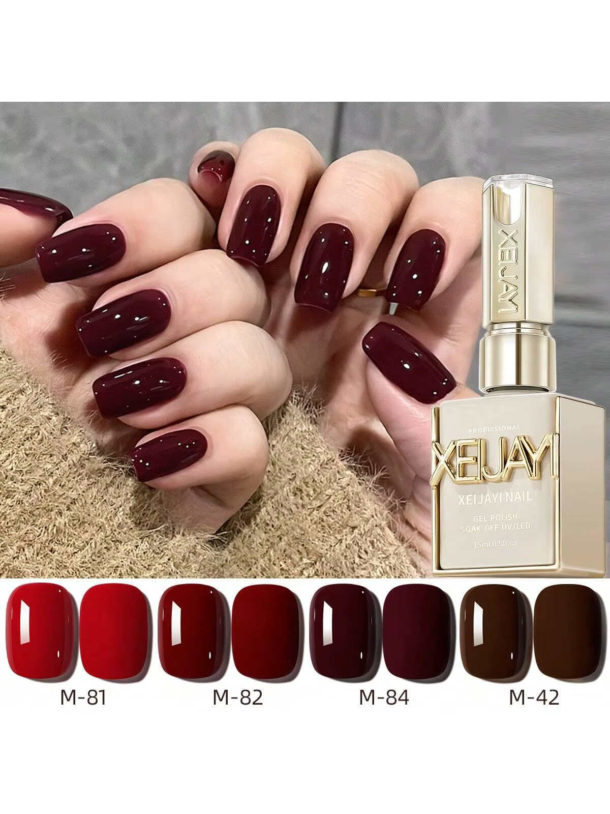 Vernis à ongles Gel rouge 15ml