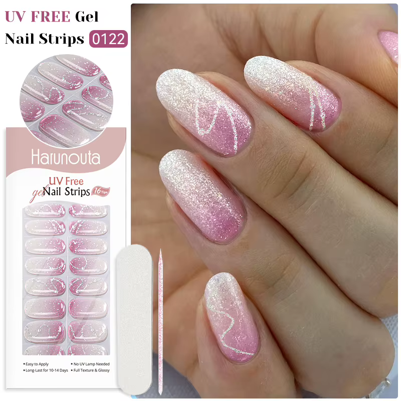Bandes de gel pour ongles sans UV