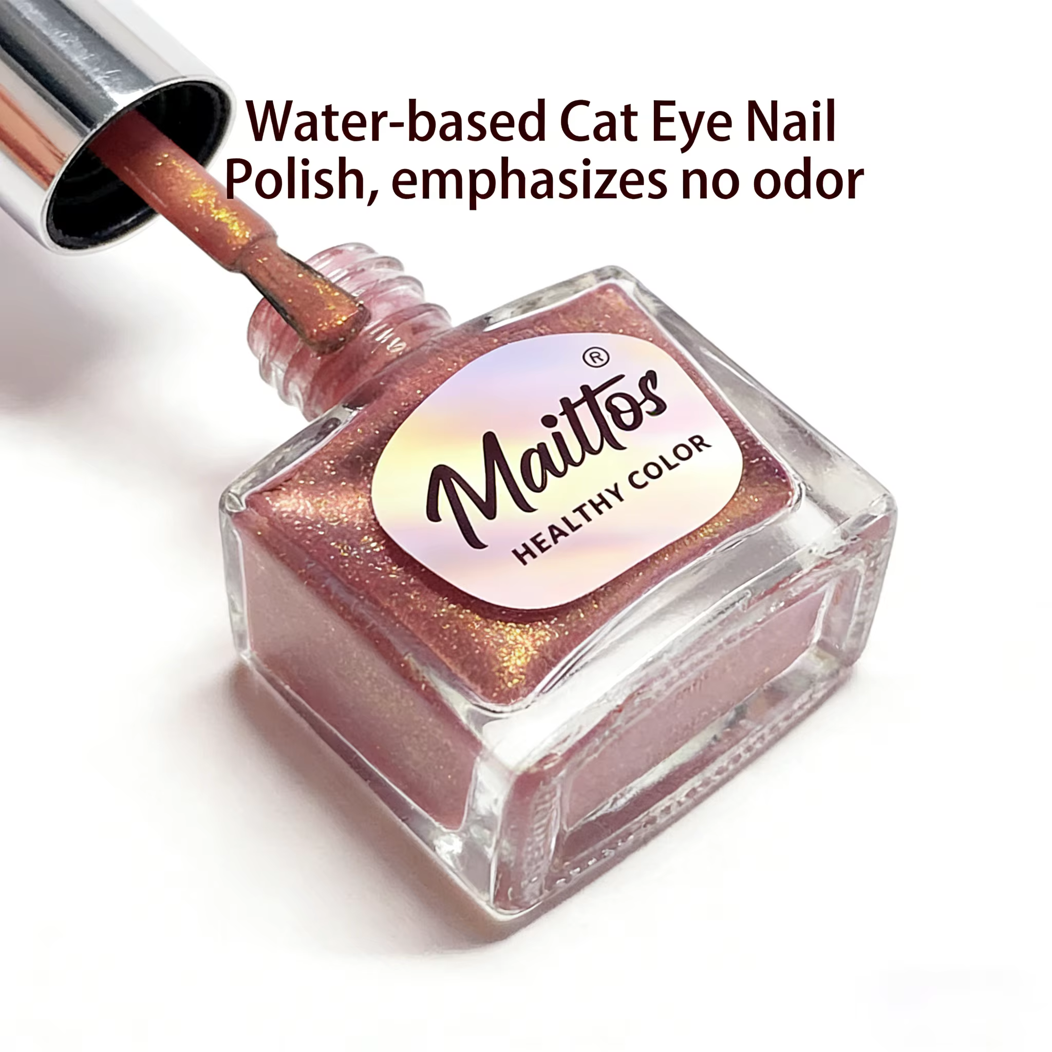 Viole - Vernis à ongles à base d'eau effet œil de chat 12ml