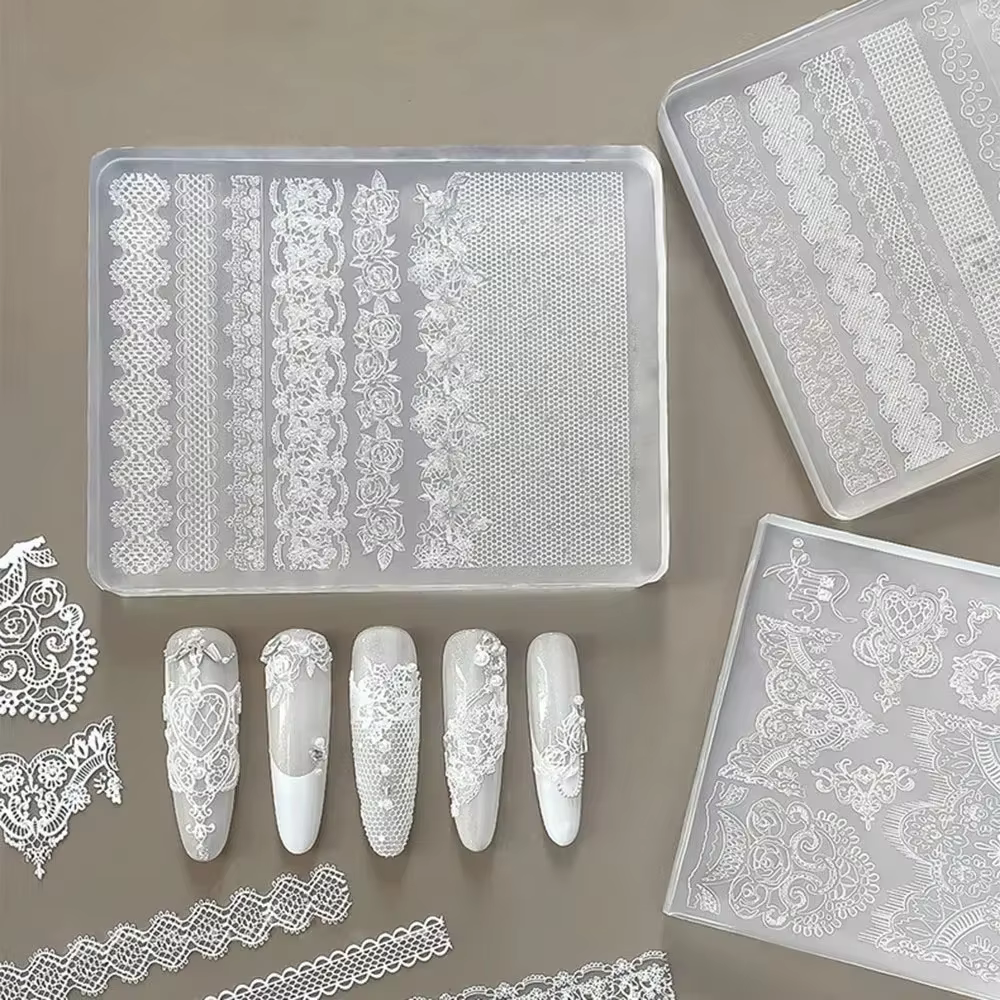 1 pièce Moule à ongles en silicone DIY pour manucure