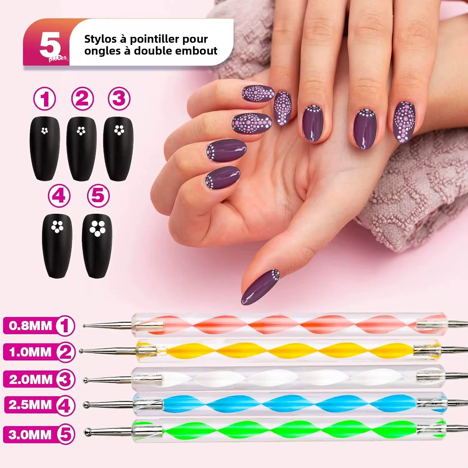 Ensemble d'outils pour nail art 32 pièces – Pinceaux