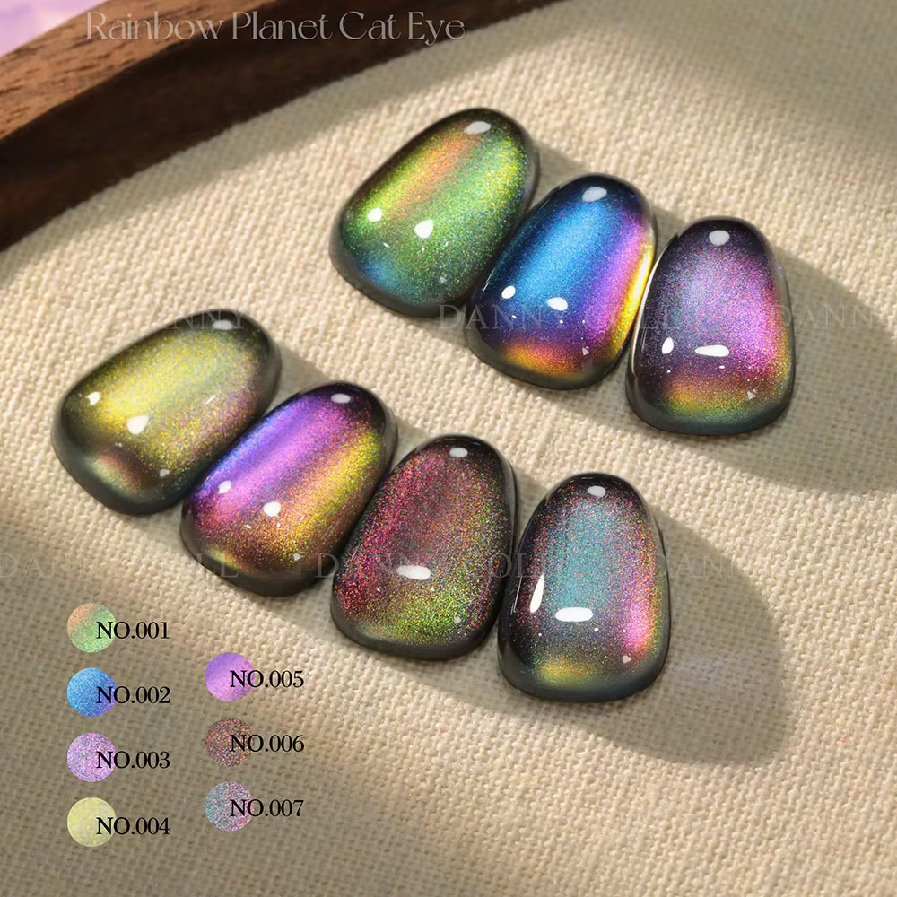 Arc-en-ciel yeux de chat HEMA/TPO gratuit magnétique oeil