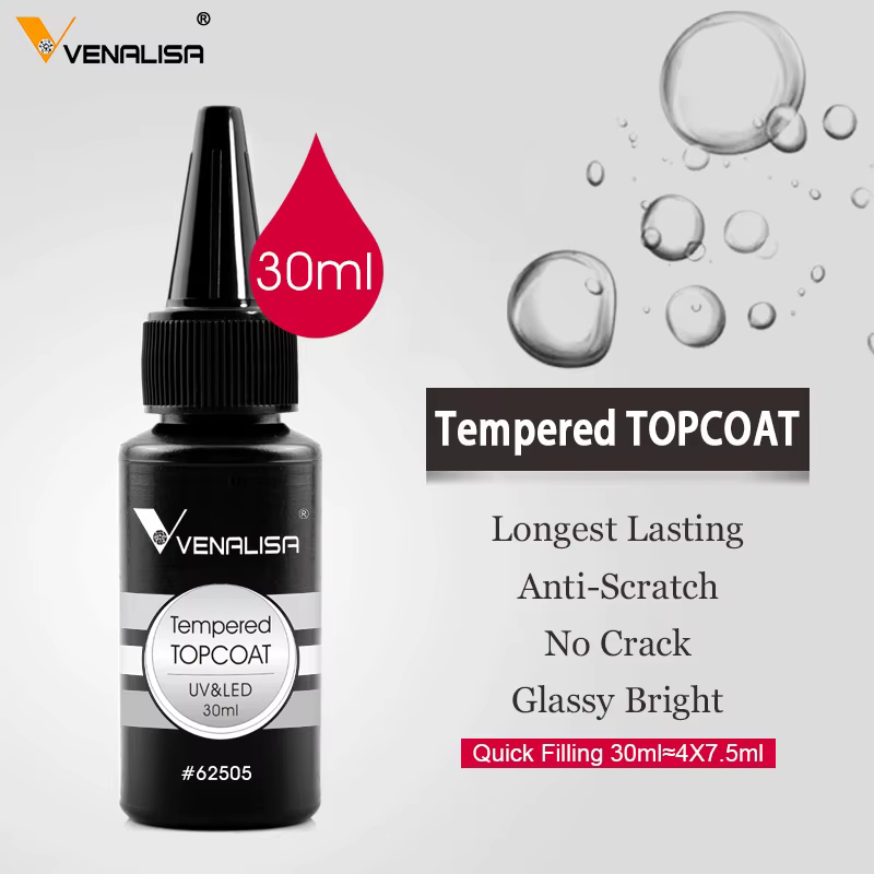 Venalisa 30 ml/225g couche de Base épaisse renforcer le Gel paquet de recharge de Super qualité tremper UVLED pas d'essuyage longue tenue dessus trempé mat