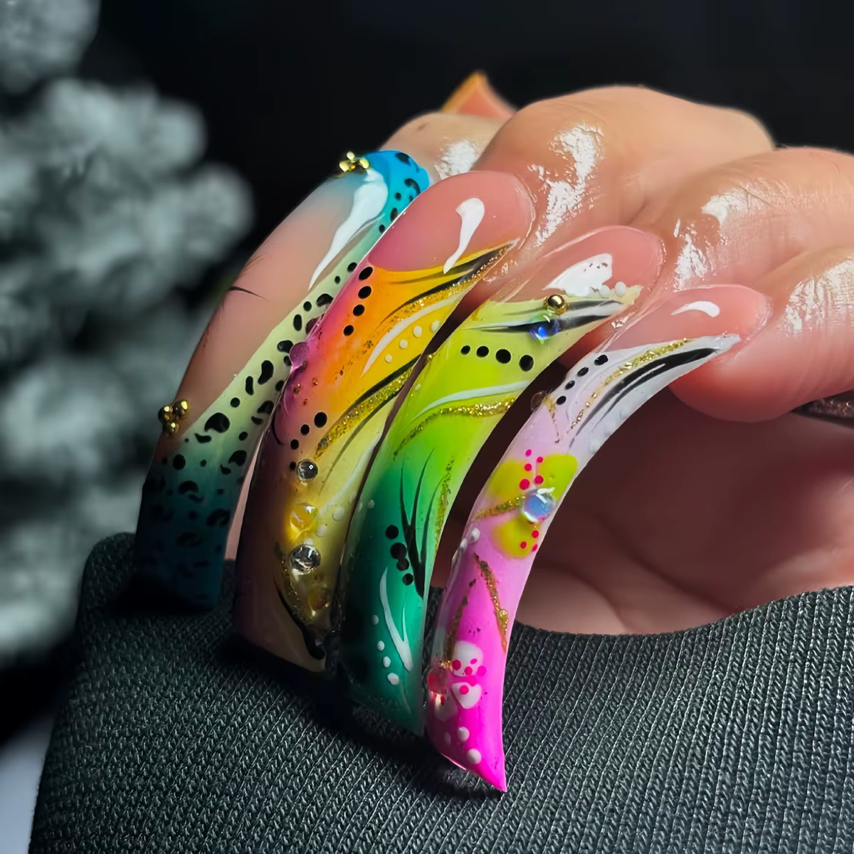20 pièces mode courbe carré faux ongles Art Simple blanc français longs