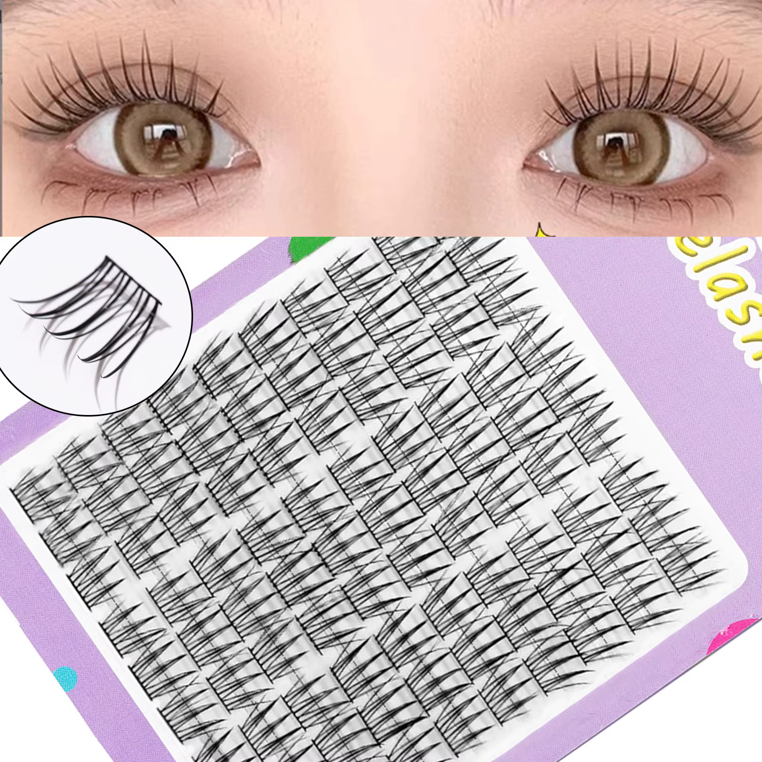 90duo Girl Group Eye Nature trilogie bande dessinée faux cils