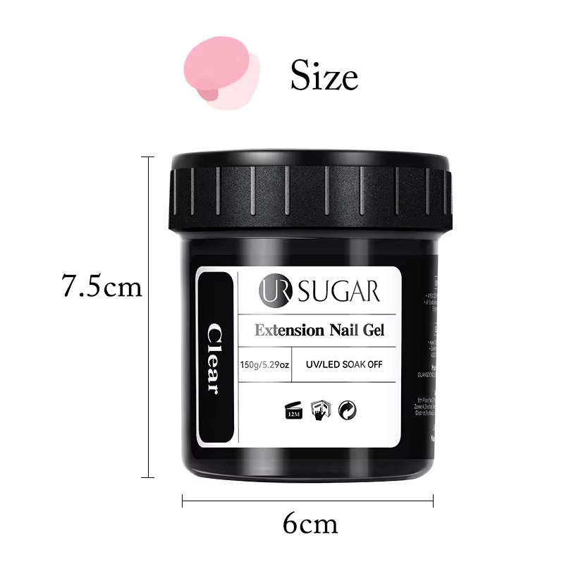 UR SUGAR 150g Gel d'extension rapide gelée rose blanc laiteux Camouflage doigt français Gel dur UV LED Gel Nail Art Design manucure