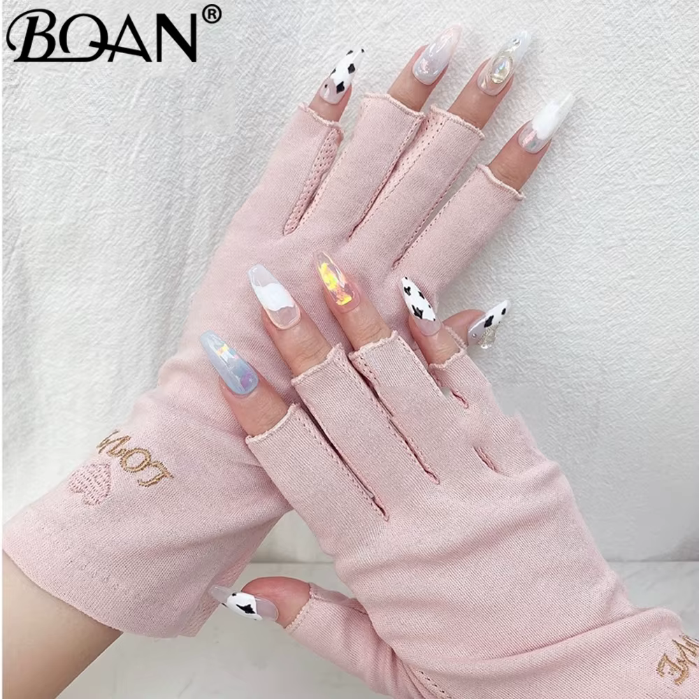 BQAN 1 Paire de Gants Anti-UV pour Ongles