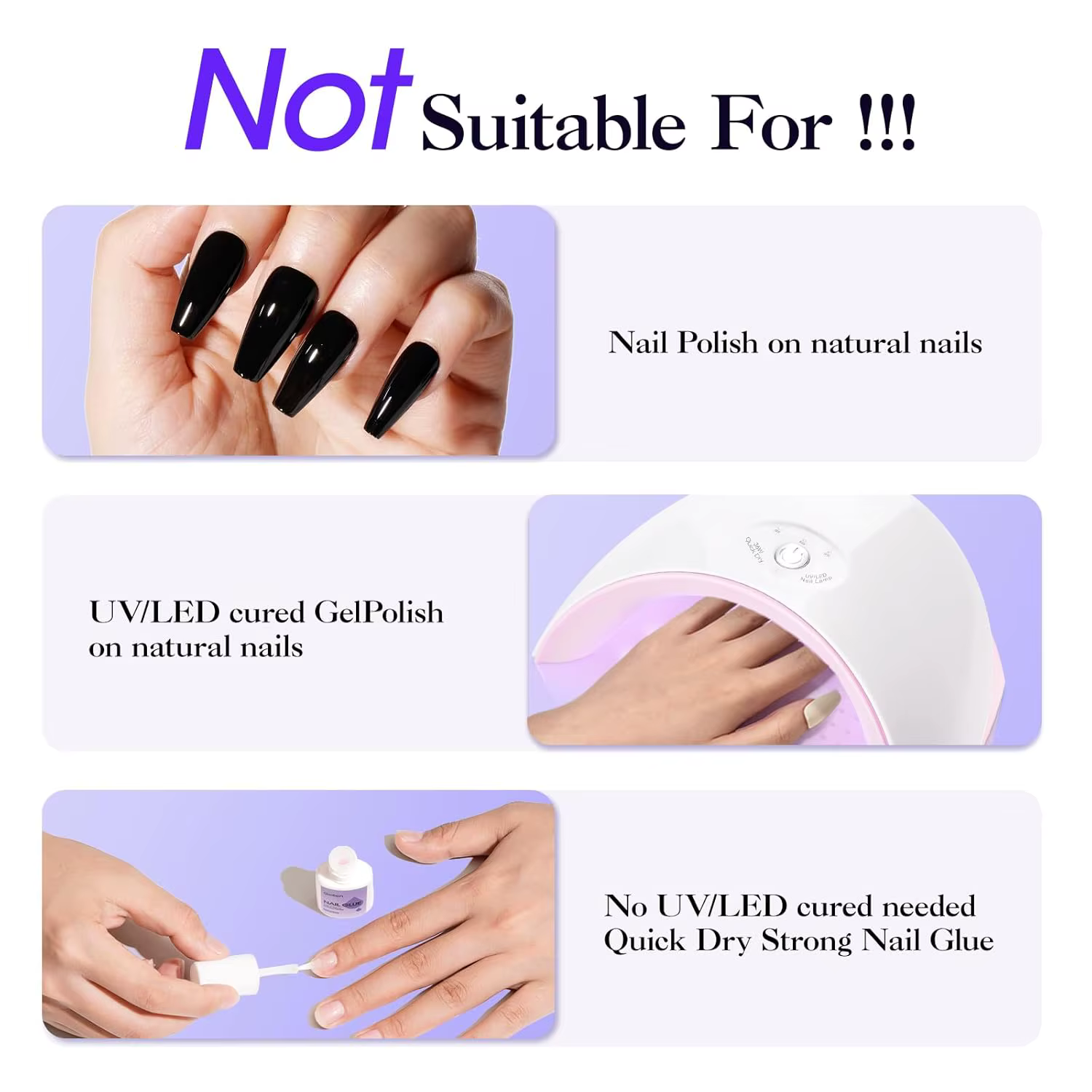 Dissolvant de colle à ongles 40ML pour faux ongles et capsules