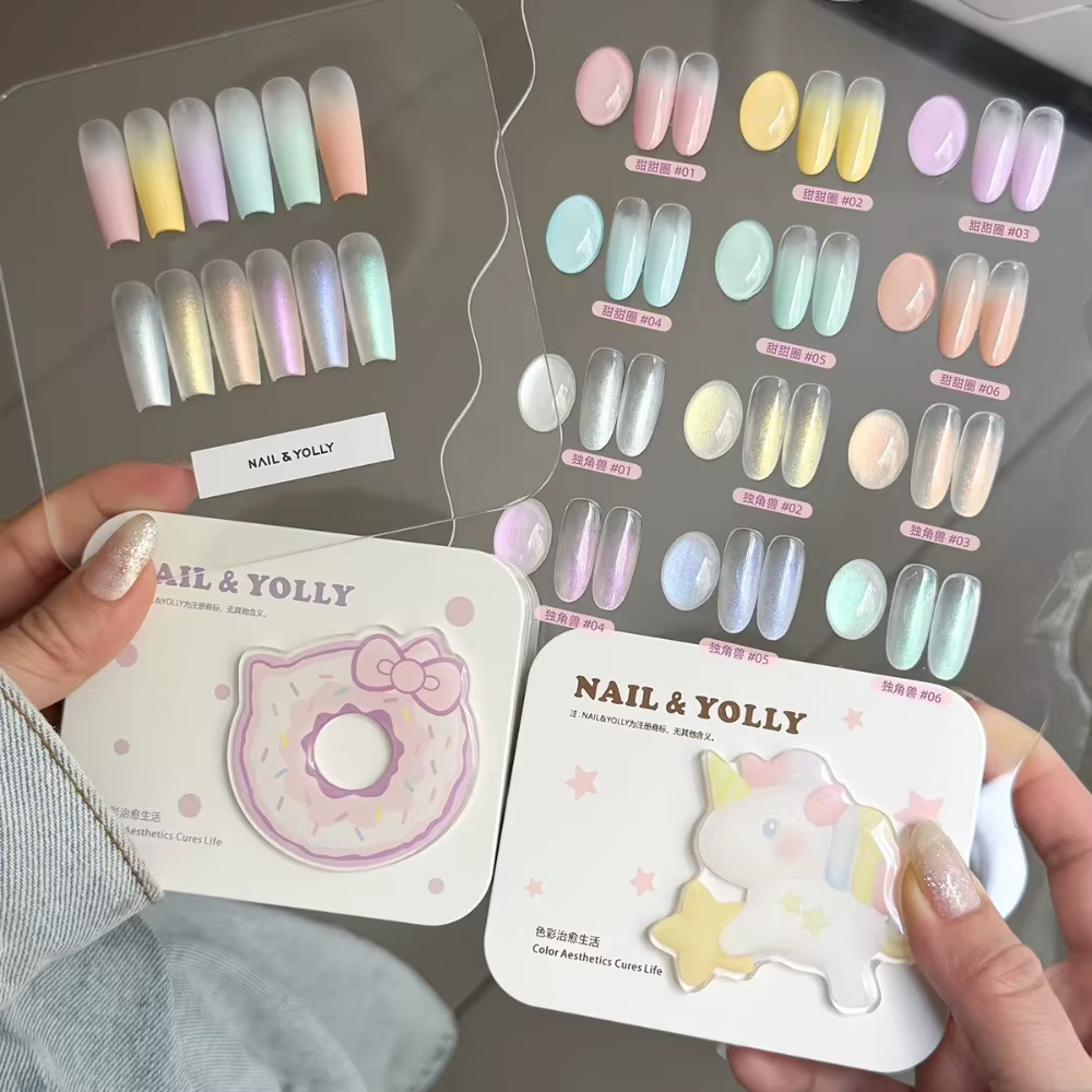 Gel de Peinture Dégradé 6 Couleurs pour Nail Art