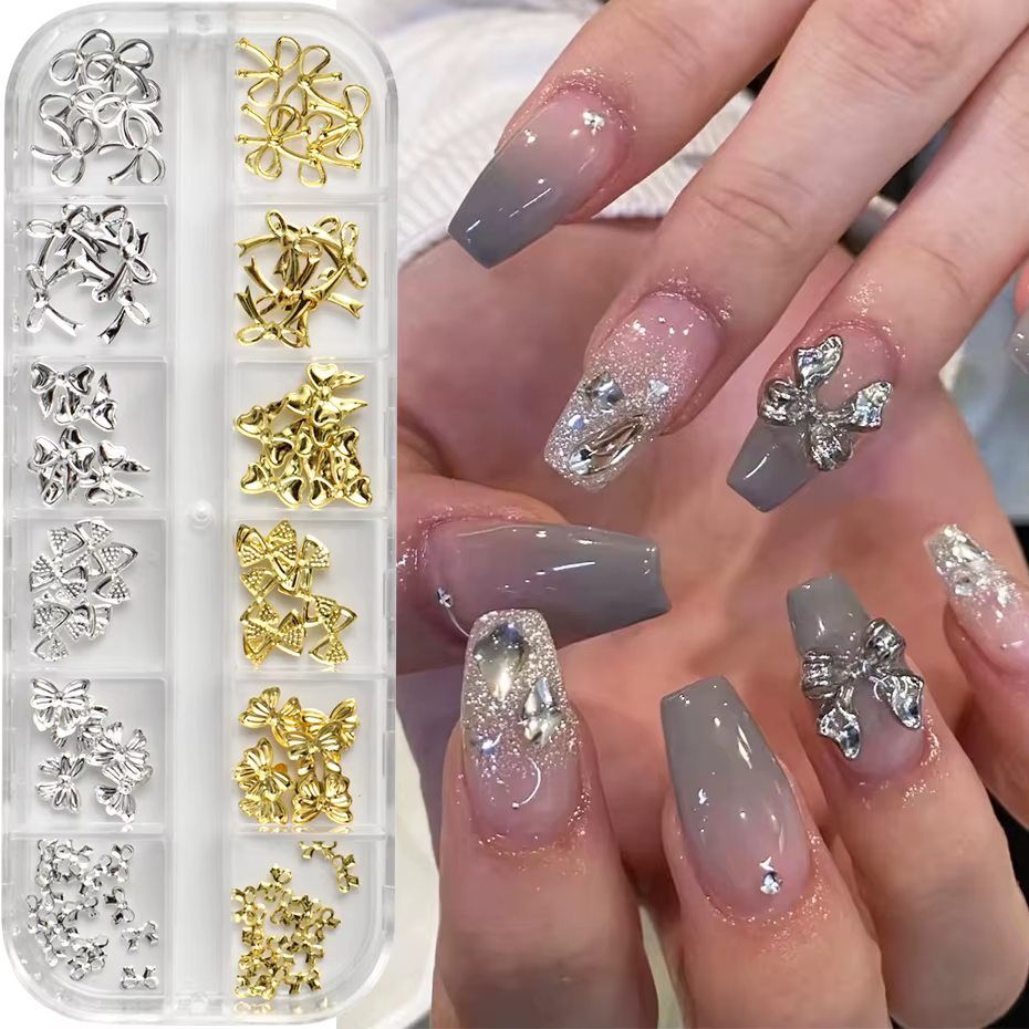 Breloques pour ongles, 12 grilles