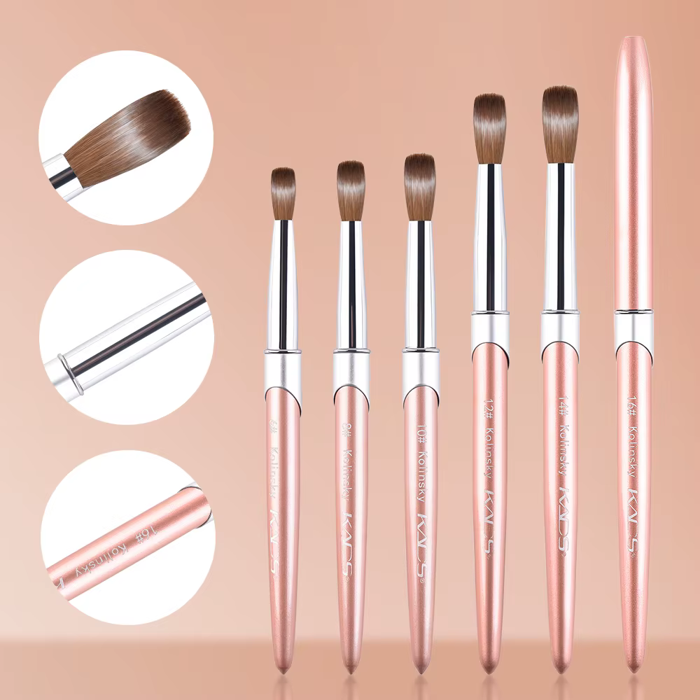 KADS – brosse professionnelle Kolinsky pour ongles