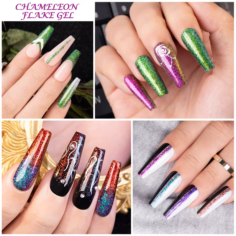 Vernis à ongles en gel AWStorG Chameleon Flake