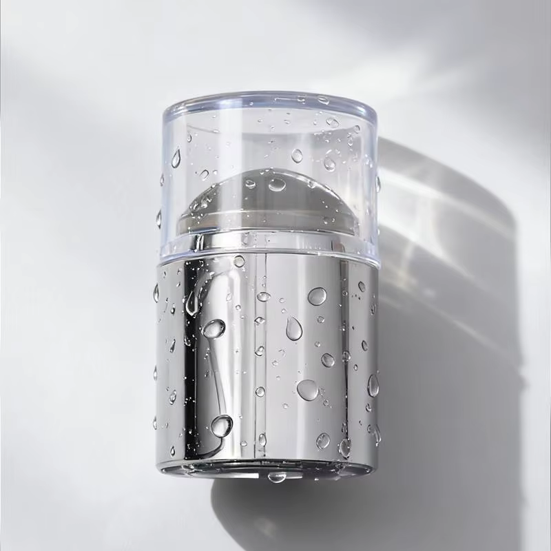Mini sceau à ongles Transparent avec grattoir