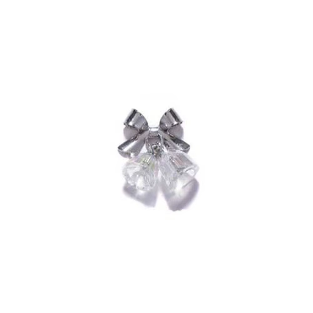 Ornement d'ongles cloches de noël nœud papillon perceuses à ongles