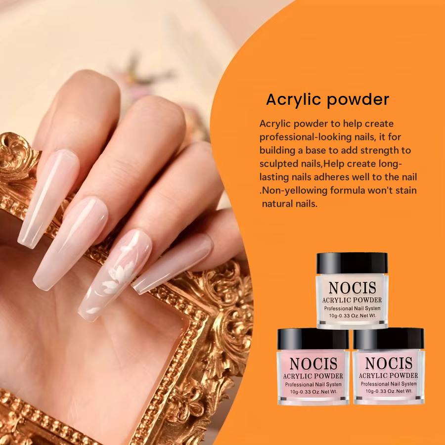 Poudre acrylique pour ongles et monomère liquide