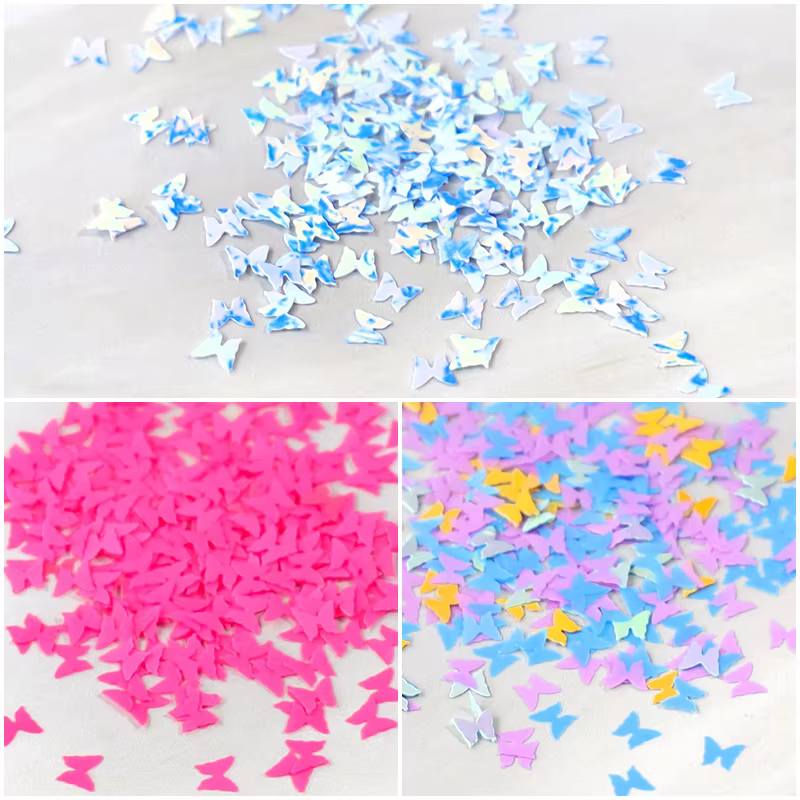 Fluorwidess-Paillettes Papillon pour Nail Art