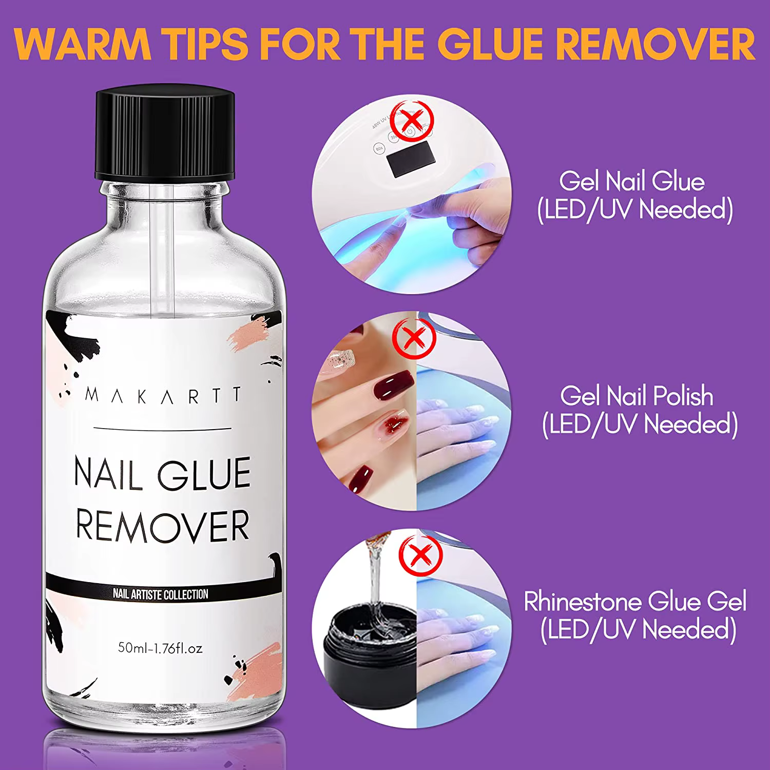 Dissolvant de colle pour ongles