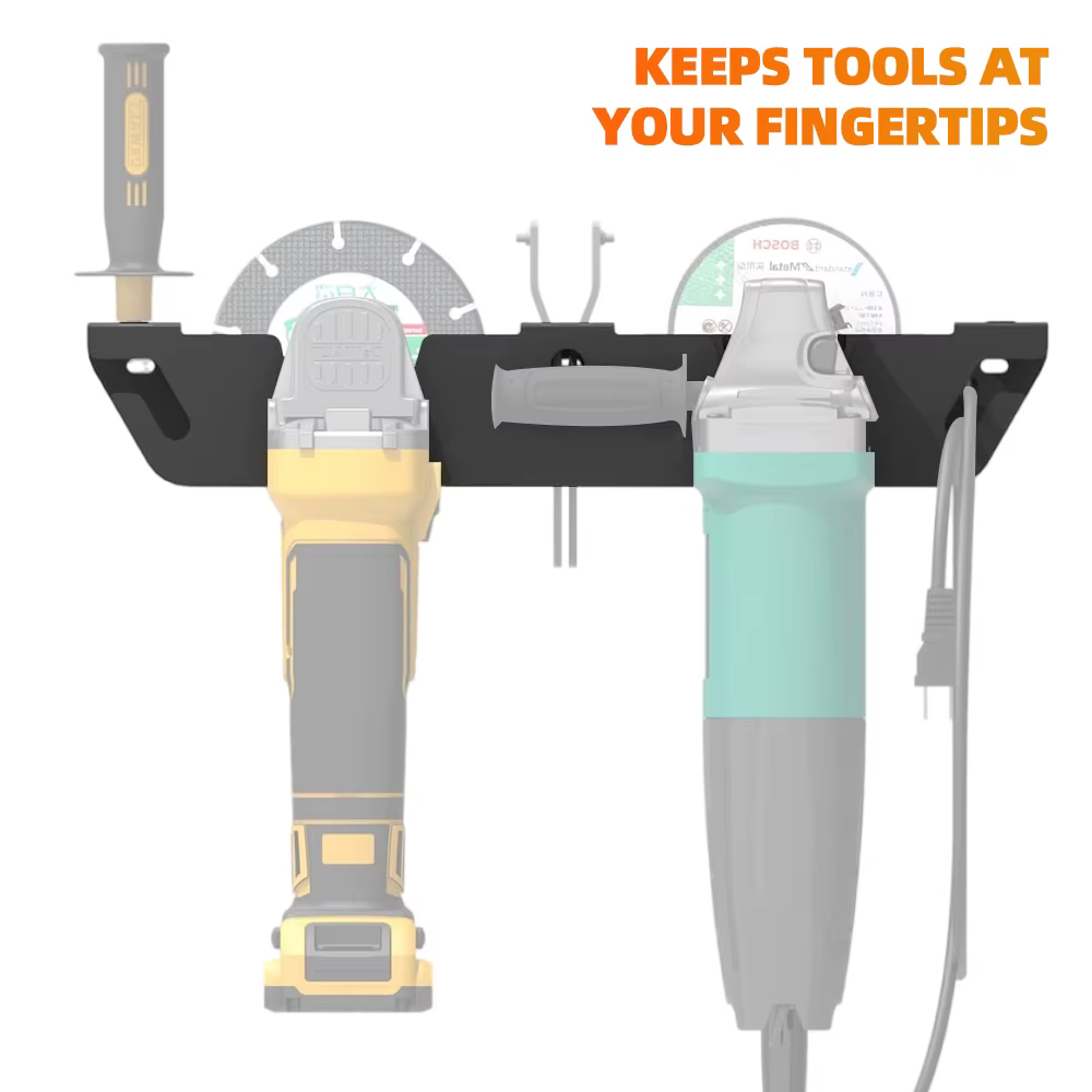 Support de meuleuse d'angle, support à outils en métal Durable avec cintre pour cordon, support mural pour polisseuses, couteaux, organisateur de Garage d'atelier