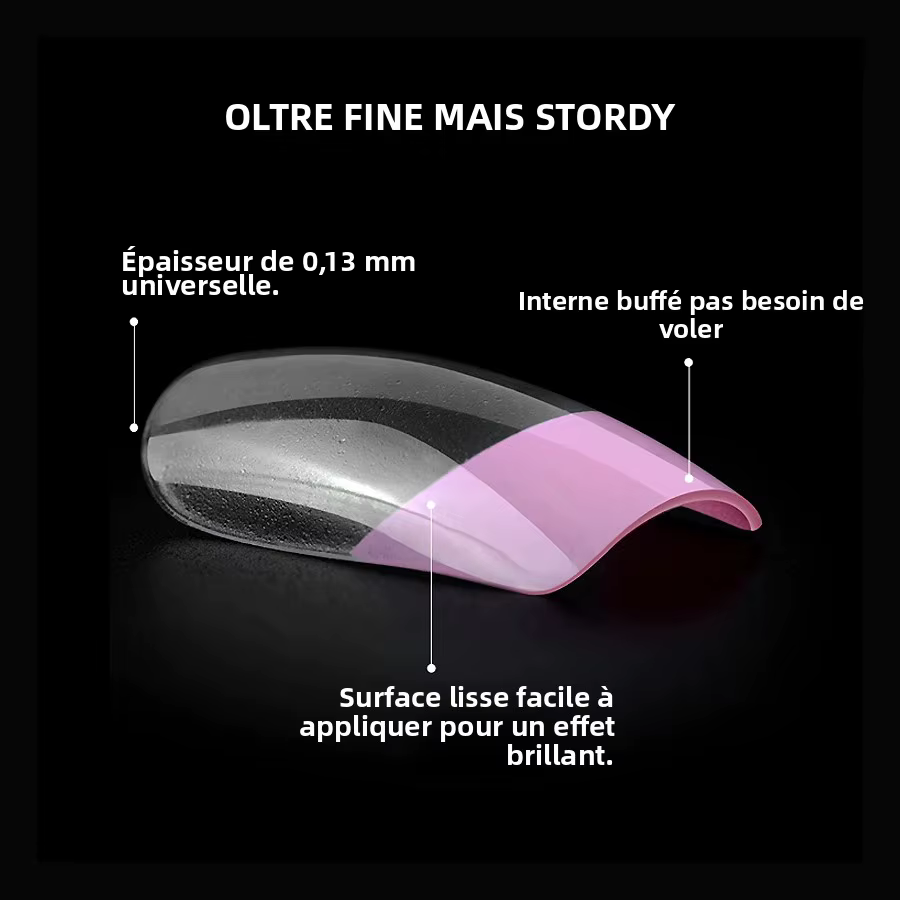 120 pièces taille moyenne Style français couverture complète presse sur les ongles portable rapide facile amélioration