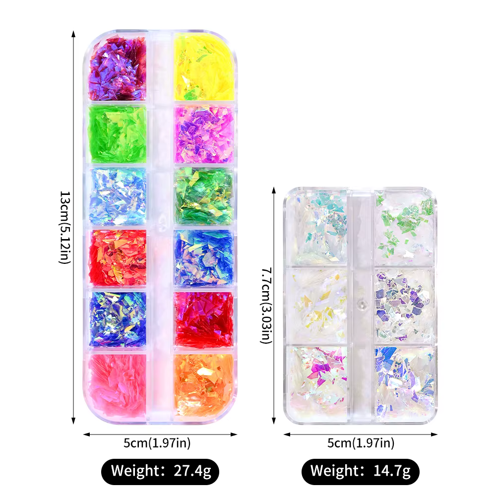 Paillettes holographiques irrégulières pour nail art