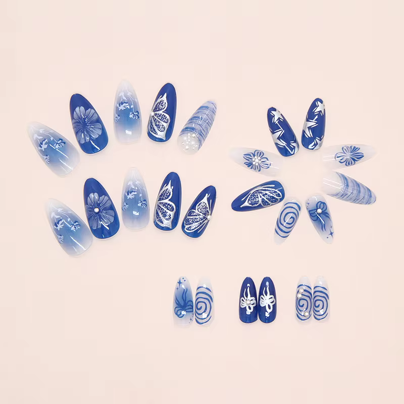 Faux ongles 3D pour femmes et filles