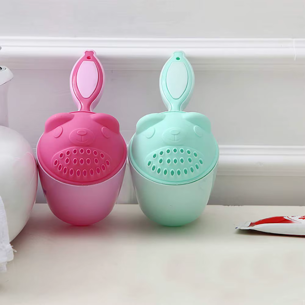 Tasse de rinçage pour bébé, gobelet de douche pour shampoing, cuillère de bain, bouteille d'arrosage, cuillère pour bébé, pour le bain des enfants