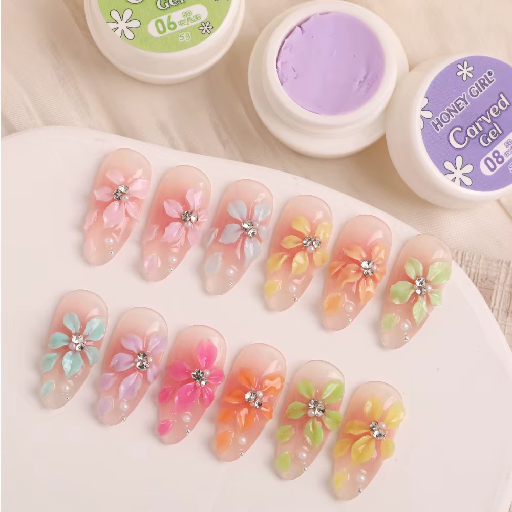 Gel de modelage pour ongles en 3D