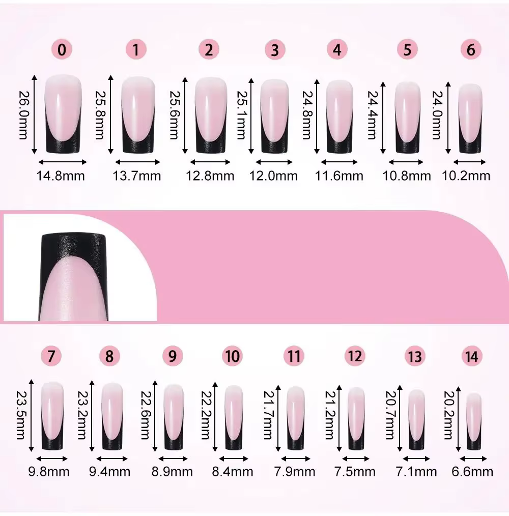60 pièces/boîte – Faux ongles à presser de haute qualité pour manucure et pédicure – Blanc