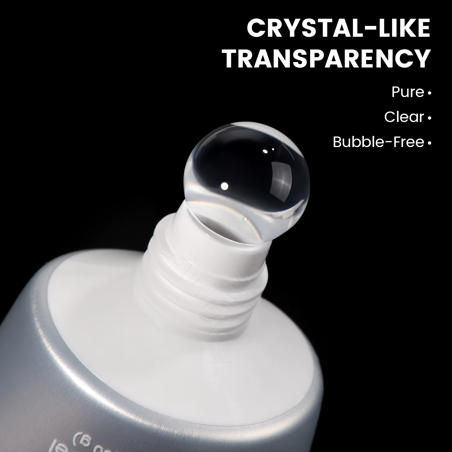 YOKEFELLOW PUREFORM Poly Gel Vernis à Ongles 50g Gel d'Extension d'Ongles Ultra Transparent pour Usage Professionnel en Salon PF01