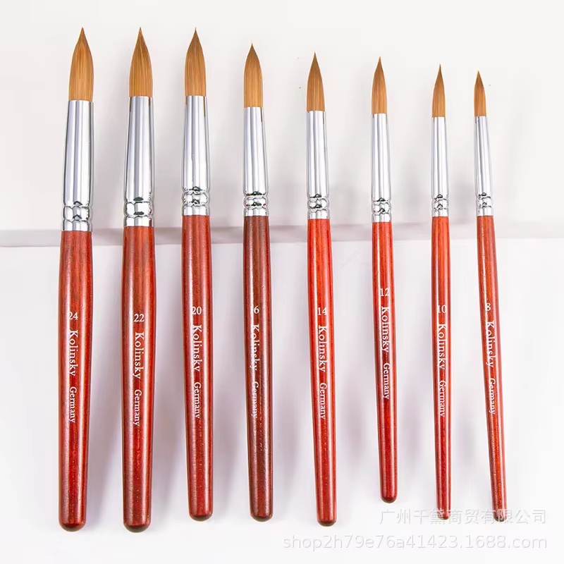 Kolinsky – brosse à ongles en acrylique