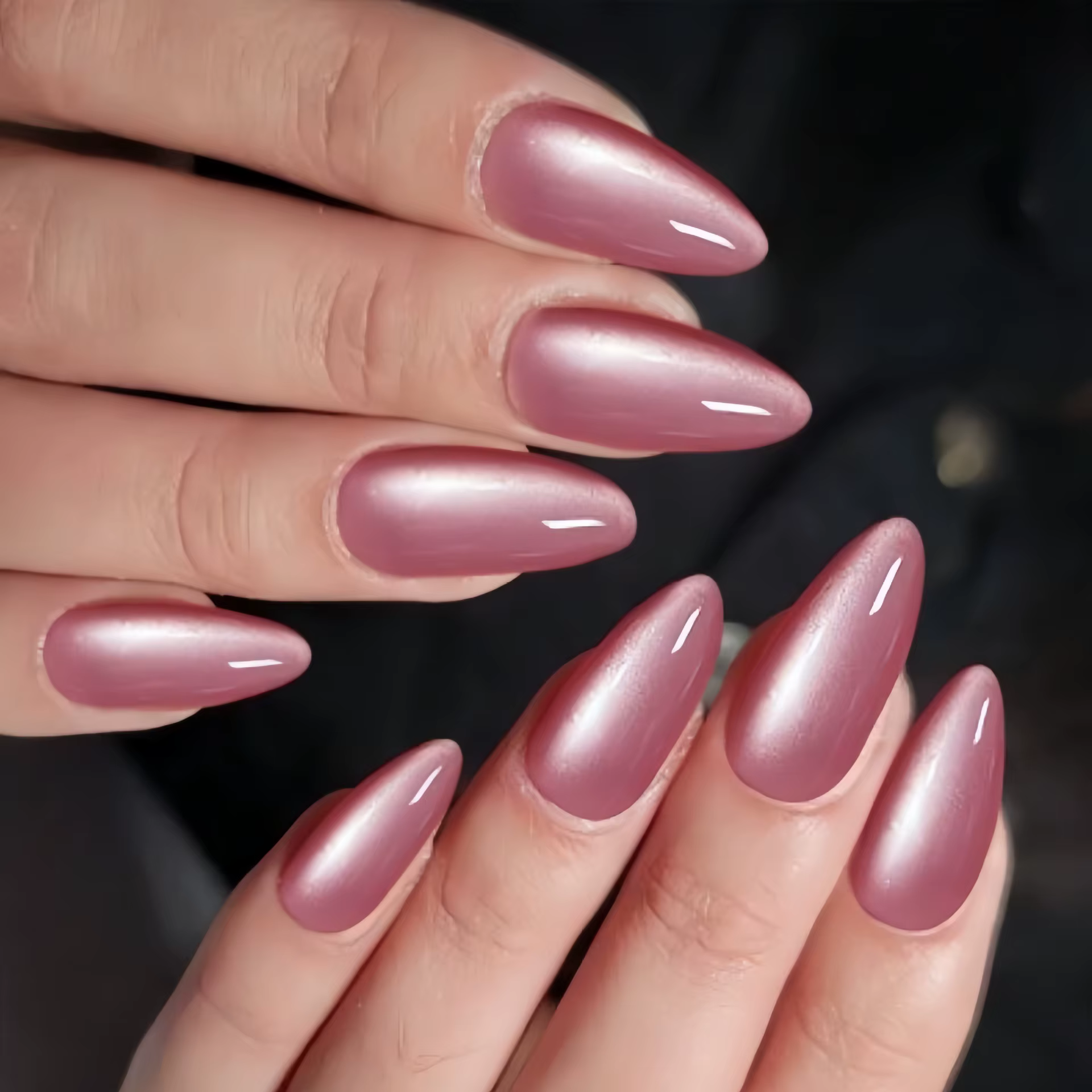 Faux ongles yeux de chat brillants