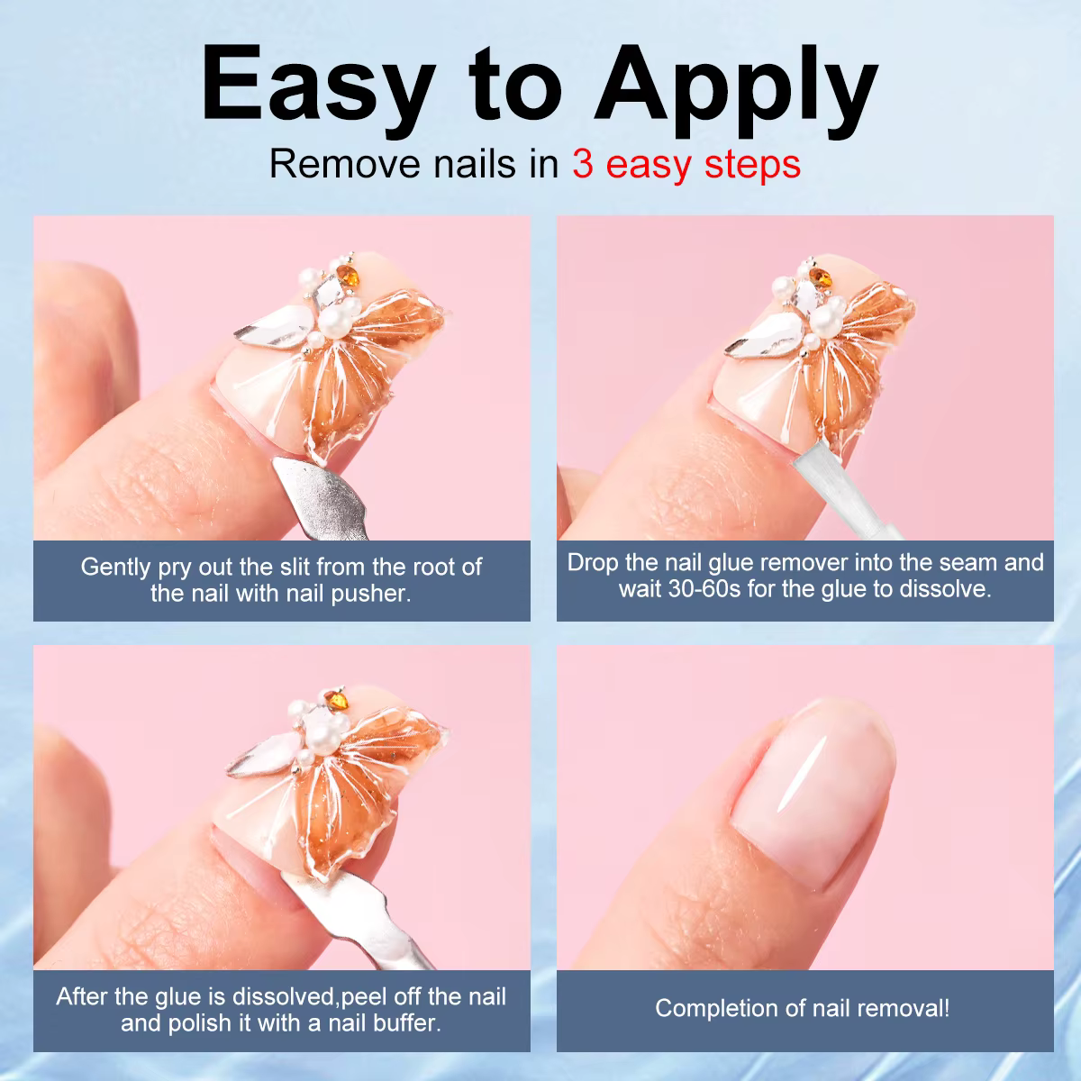 Dissolvant de gel pour ongles 10ML